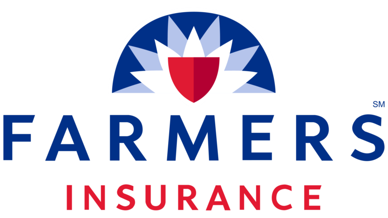 Farmers Insurance Logo blue and red