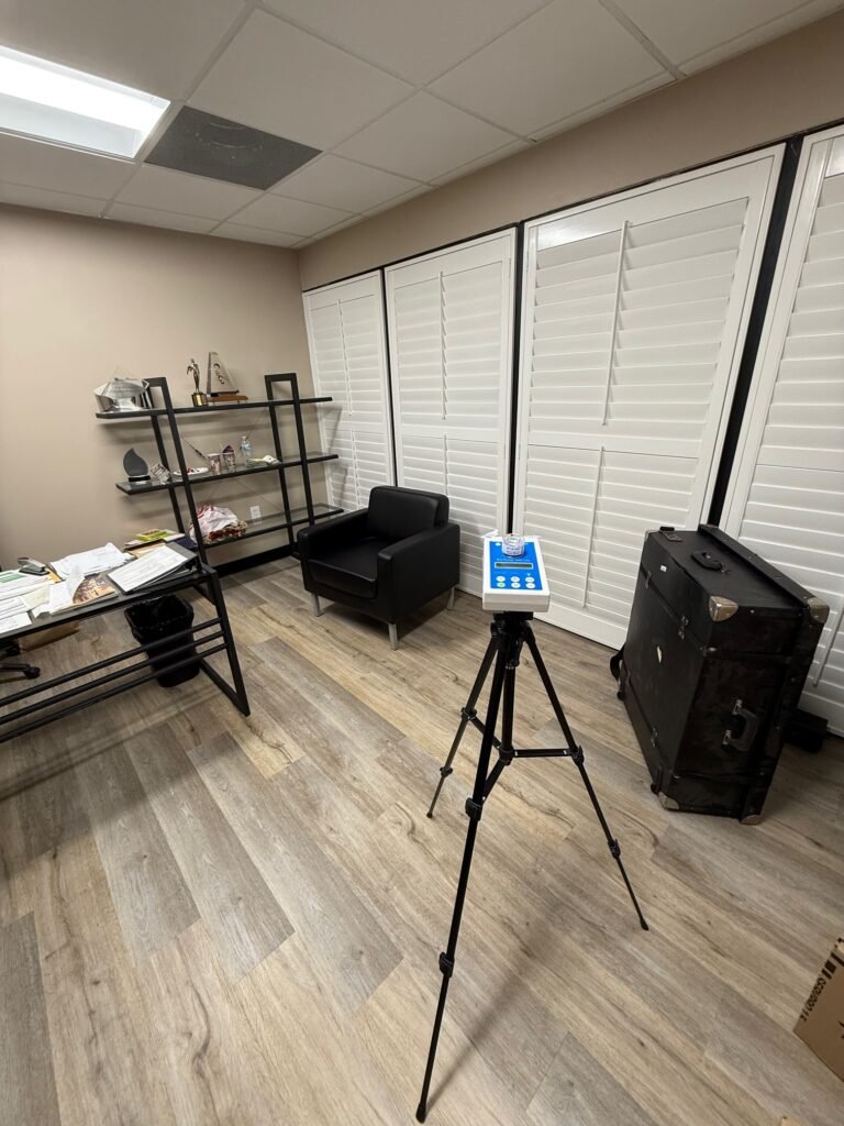 North Hollywood Damage Restoration Services | Onsite Pro 28 mold air test in office