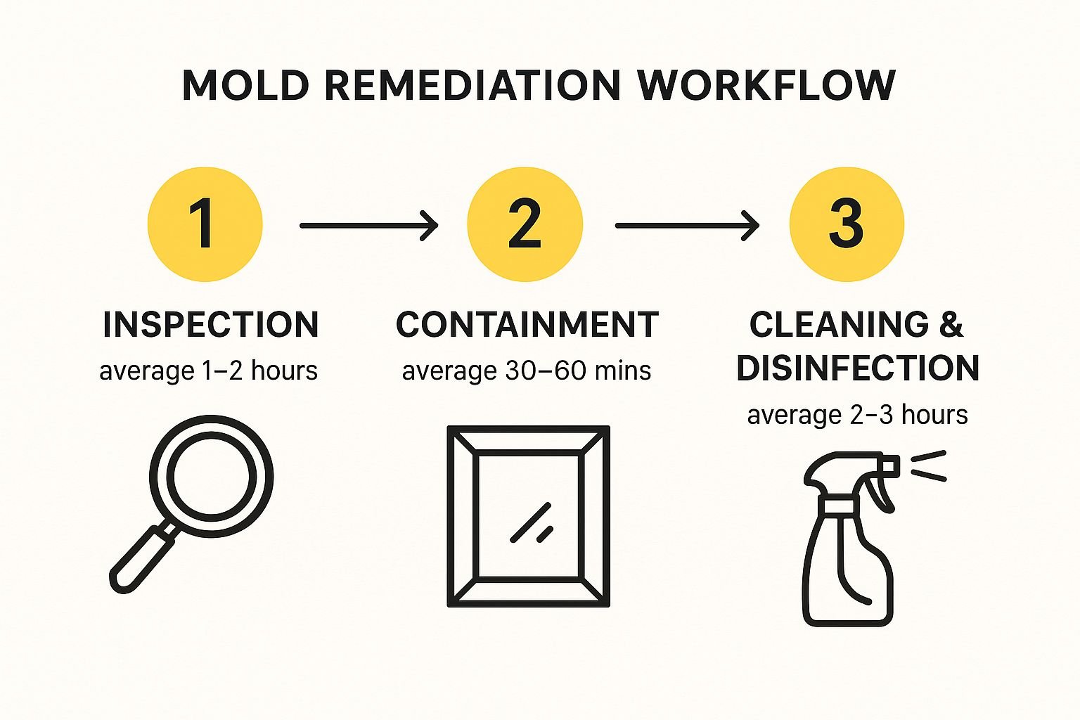 Your Guide to Mold Remediation Service in Los Angeles 3 Infographic about mold remediation service