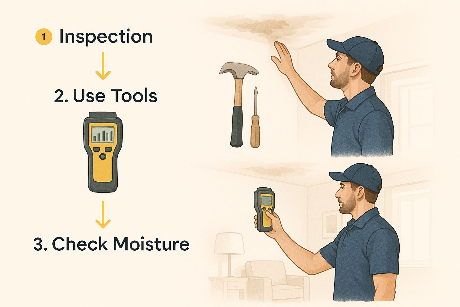Infographic about water damage restoration company near me