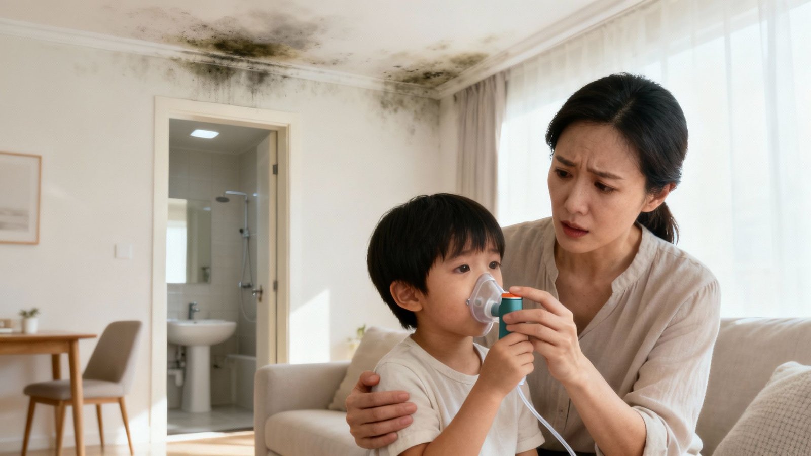 Emergency Mold Removal Near Me: A Homeowner's Guide to Fast Action 2 A microscopic view of black mold spores, highlighting the health risks.