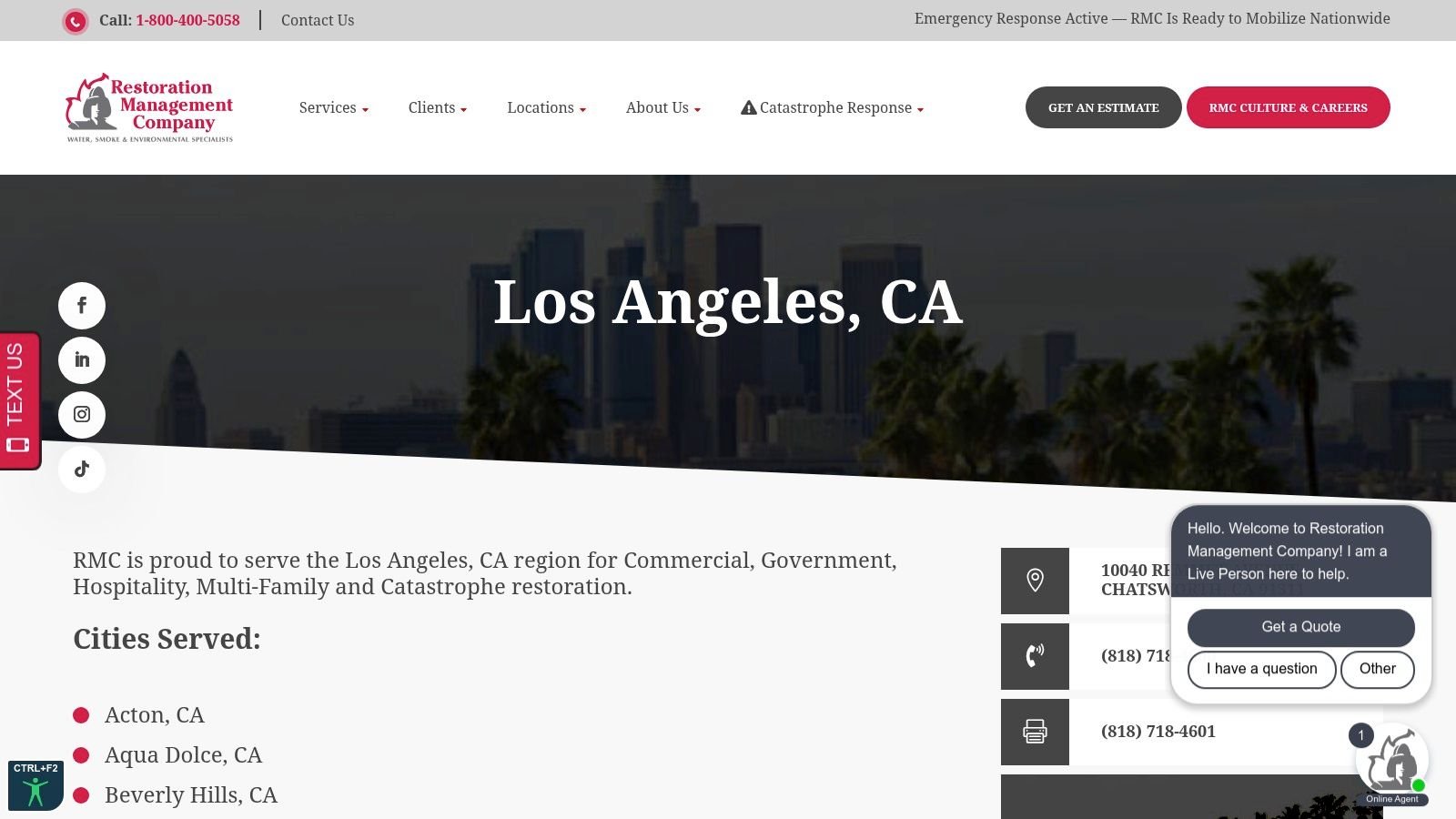 Restoration Management Company (RMC) — Los Angeles